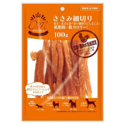 犬用おやつ　D'ebut Menu　ささみ細切り（100g）