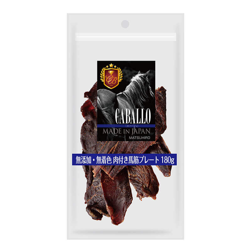 馬肉｜無添加・無着色 肉付き馬筋プレート（180g） | 犬のおやつの通販