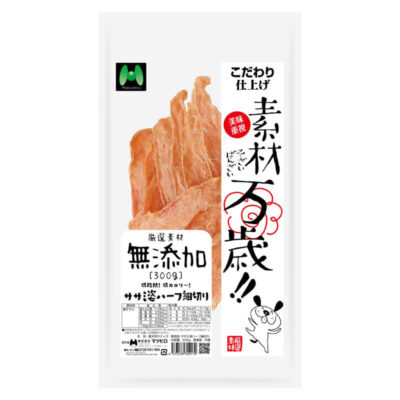 素材万歳　無添加　ササミ姿ハーフ細切り（300g）